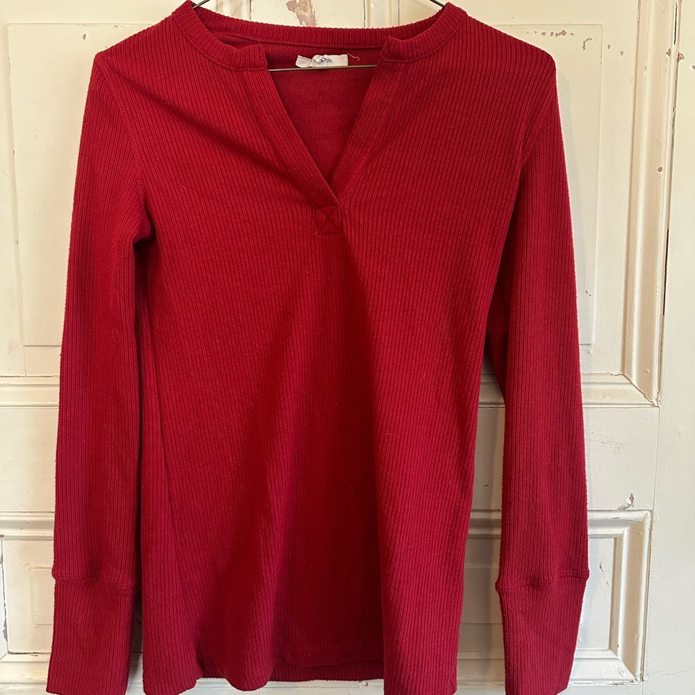 Maurices Vibrant Red Long Sleeve Top